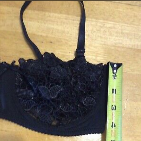 New VOGUES SECRET Black Lace Multi-way BRA 34D - Picture 4 of 10